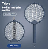 Rechargeable Electric Mosquito Swatter – Foldable Insect Zapper with Aromatherapy Function Rechargeable Electric Mosquito Swatter – Foldable Insect Zapper with Aromatherapy Function