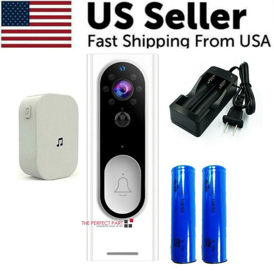 WiFi Ring Doorbell – 1080P HD Wireless Security Camera with Chime and Night Vision