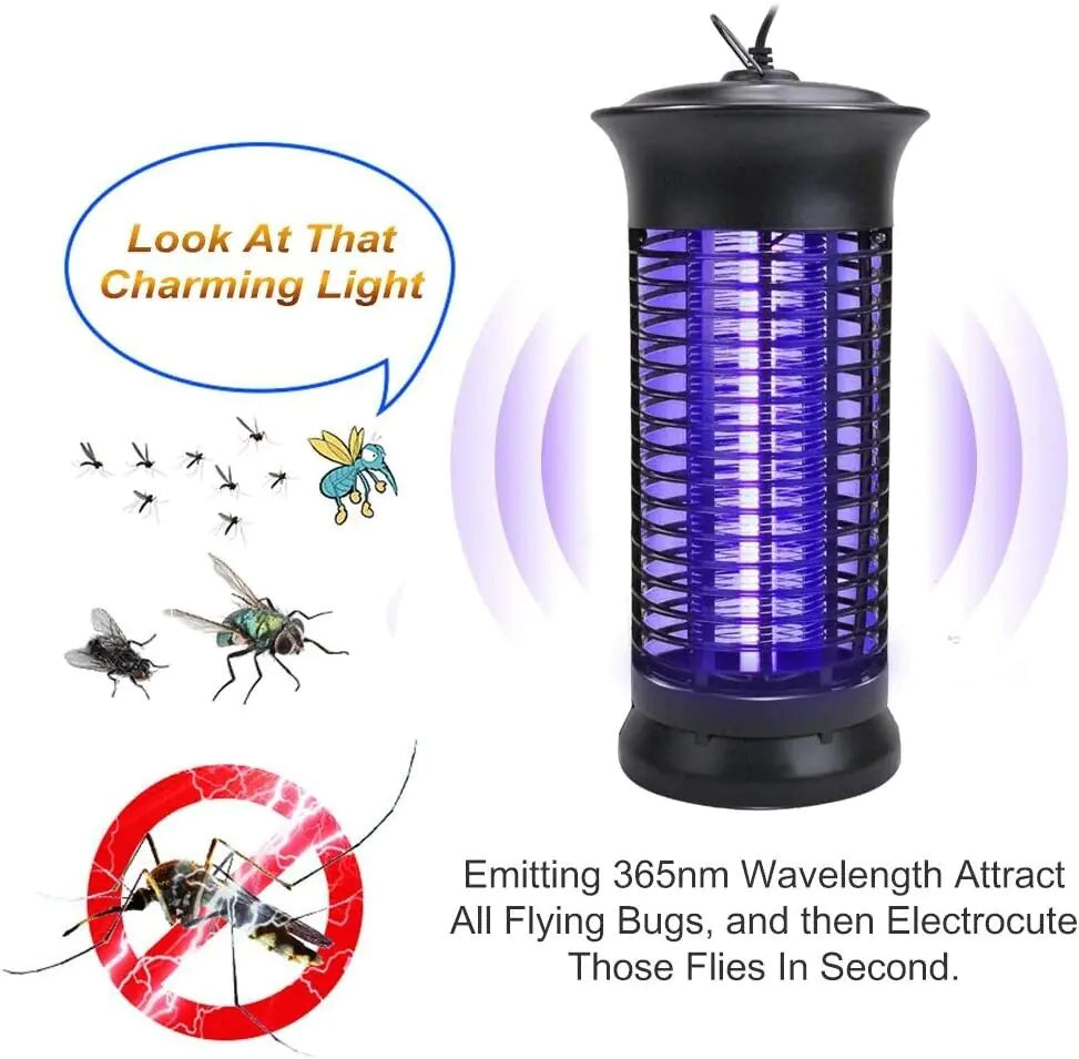 Electric Fly Gnat Killer Lamp Pests Fly Insect Trap Mosquito Bug Zapper 4,000V Electric Fly Gnat Killer Lamp Pests Fly Insect Trap Mosquito Bug Zapper 4,000V