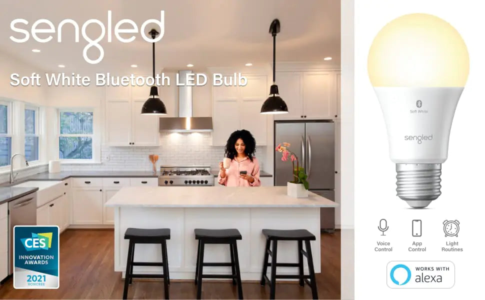 Sengled Smart LED Light Bulb – Alexa-Compatible, Dimmable, Soft White (800 Lumens) Sengled Smart LED Light Bulb – Alexa-Compatible, Dimmable, Soft White (800 Lumens)