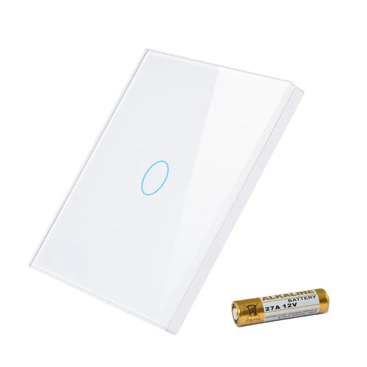 Tuclix Smart Touch Switch – 86 Type Remote Control Light Switch with Glass Panel and RF Wireless Control