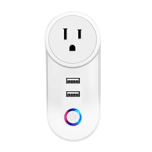 Smart WiFi Outlet – 3 Individually Controlled Plugs with USB, Alexa & Google Home Compatibility (10A, 2400W Output)