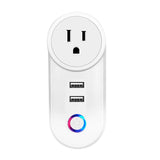 Smart WiFi Outlet – 3 Individually Controlled Plugs with USB, Alexa & Google Home Compatibility (10A, 2400W Output)