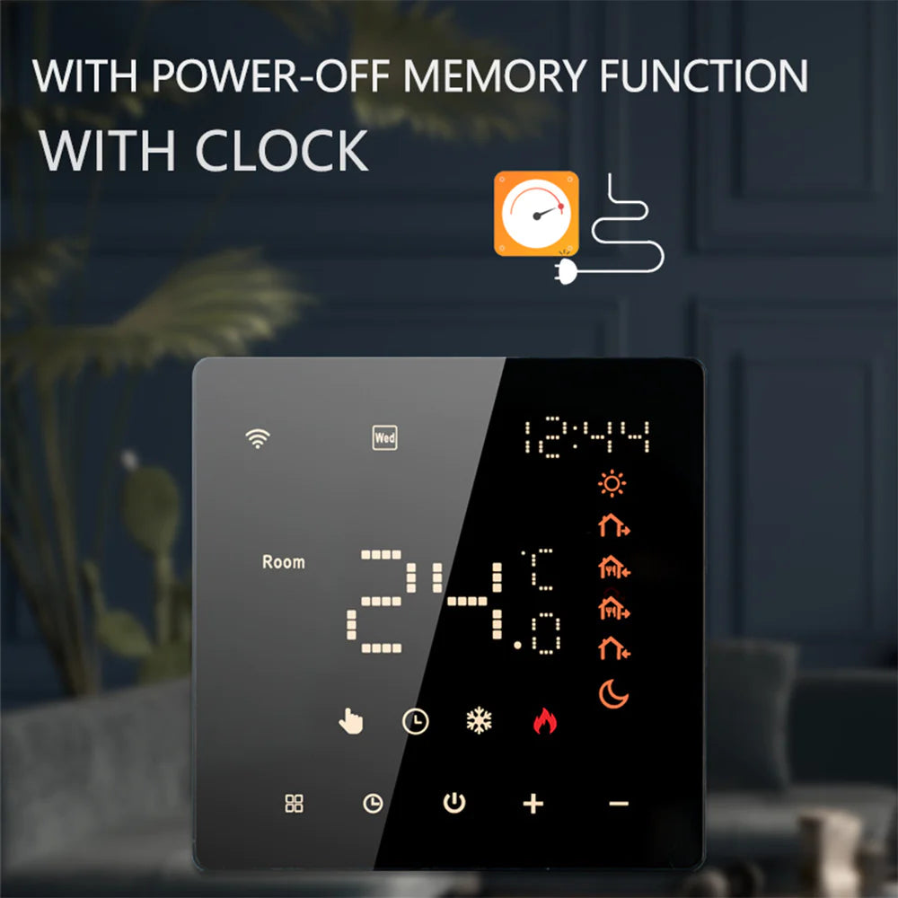 Smart Wi-Fi Thermostat  – Voice-Activated Heating for Water, Electric & Gas Systems