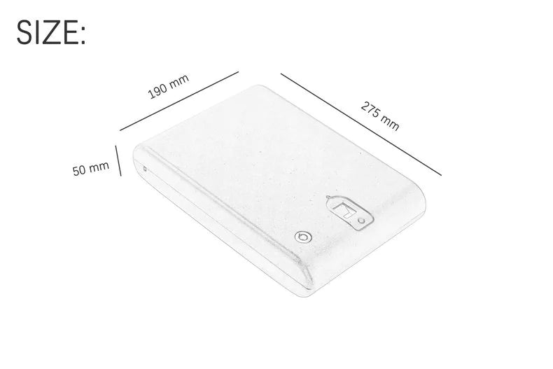Portable Mini Safe – Fingerprint Lock Security Box for Jewelry, Firearms, and Valuables
