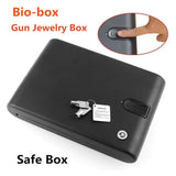Portable Mini Safe – Fingerprint Lock Security Box for Jewelry, Firearms, and Valuables