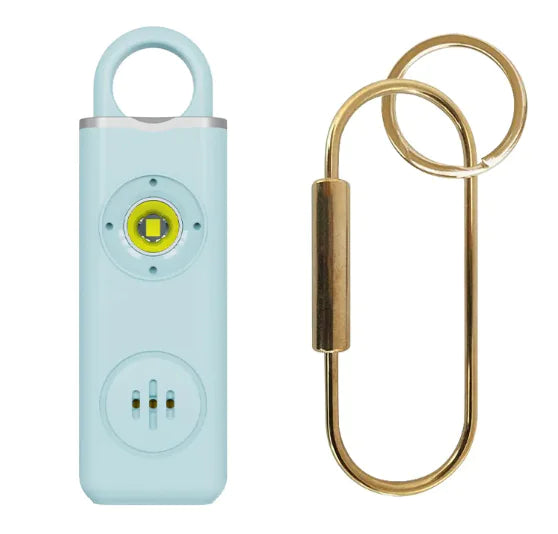 Personal Safety Keychain Alarm with SOS LED Light – Compact Emergency Alert Device for Women and Seniors