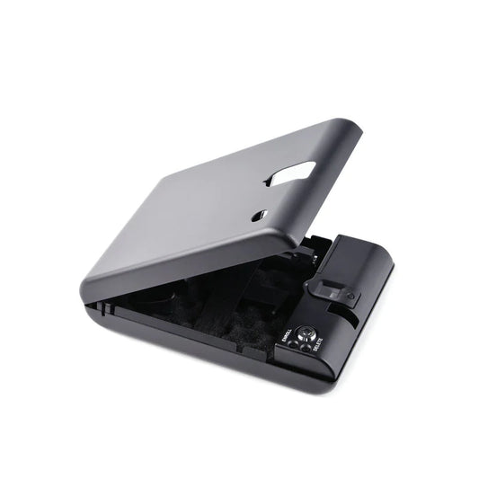 Portable Mini Safe – Fingerprint Lock Security Box for Jewelry, Firearms, and Valuables