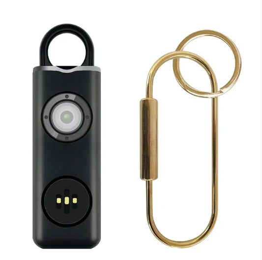 Personal Safety Keychain Alarm with SOS LED Light – Compact Emergency Alert Device for Women and Seniors