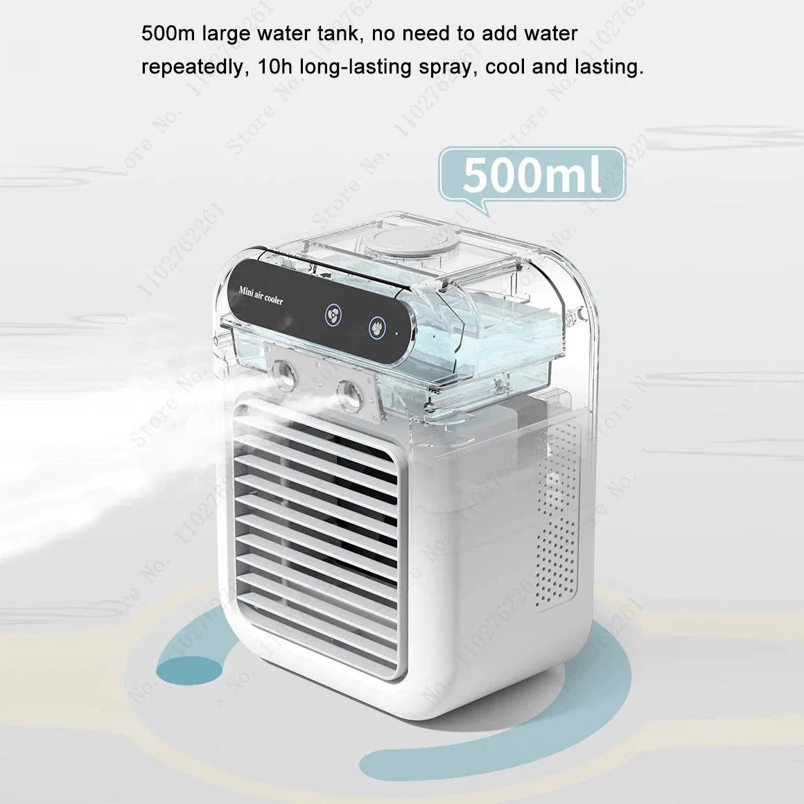Portable Mini Air Conditioner – USB Cooling Fan with Humidifier Mist for Personal Use