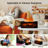 Flame Essential Oil Diffuser – Ultrasonic Aromatherapy Humidifier with LED Flame Effect & Remote Control