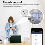 Tuya WiFi Zigbee Smart Plug – Remote Voice Control, Energy Monitoring, and Timer Function