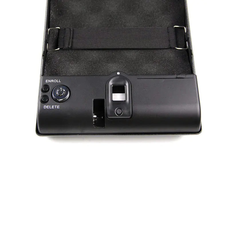 Portable Mini Safe – Fingerprint Lock Security Box for Jewelry, Firearms, and Valuables