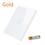 Tuclix Smart Touch Switch – 86 Type Remote Control Light Switch with Glass Panel and RF Wireless Control
