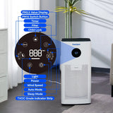 FlowPlus Y2Pro Air Purifier – Compact HEPA Filter Cleaner for Home & Office